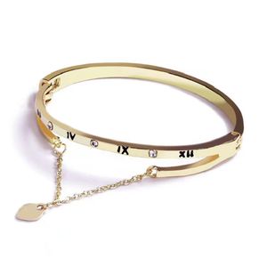 Armband licht luxe hoogwaardige titanium staal prachtige modeontwerp gouden armband