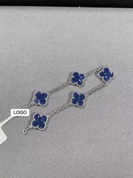 Bracelet Linzhou Bracelet haut de gamme nouveau cinq fleurs Bracelet bleu petite amie femme cadeau haut de gamme personnalisation ciel étoilé