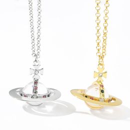 bracelet collier bijoux de créateur collier incrusté de diamants pour hommes et femmes pendentif de chaîne de pull de haute qualité de luxe léger2939