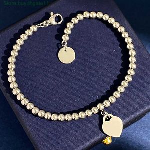 Armband ketting liefde hart kralen ketting armband sets voor Tiffa T-home verjaardagscadeau ontwerper dames sieraden bruiloft statement sieraden I883