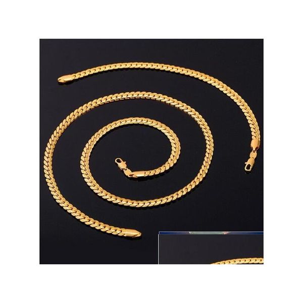 Bracelet Collier Nouveau Trendy 18K Stamp Set Hommes Bijoux En Gros Véritable Chaîne Plaquée Or Ensembles Africains S374 Prix Usine Ex Dhgarden Dhtux