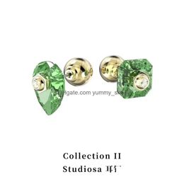 Conjuntos de collar de pulsera 2023 Pendientes Florere originales para mujeres Joyería fina de lujo Flor Mesmera Zircon Cristal con logotipo Drop de Dhvqi