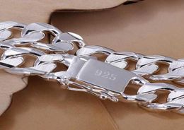 Bracelet Pulsera de Primera ley Para Hombre y Mujer Brazalete Plata Esterlina 925 Color Fino 10 mm Cuadrado39219108237650
