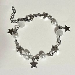 Armband set grunge parel juwelen sterren kralen armband nana anime geïnspireerde armbanden voor vrouwen bedelarmband y2k