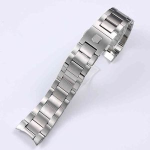 Correa de pulsera para TAG Heuer Series, accesorios de reloj de acero inoxidable sólido, banda de 22mm, acero, plata, textura mate 3095