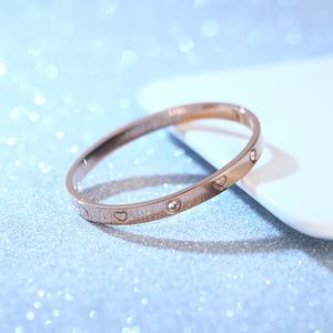 bracelet femmes tenue quotidienne amour bracelet argent bracelet vis bracelet plus fin homard bracelet alliage rose argent 6 mm acier inoxydable avec boîte religieux cadeau