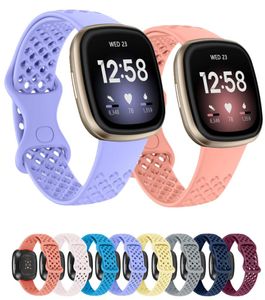 Armband Polsband Voor Fitbit Versa 3 Smart Horloge Band Voor Fitbit Sense Polsband Sport Zachte Siliconen Bandjes7434617