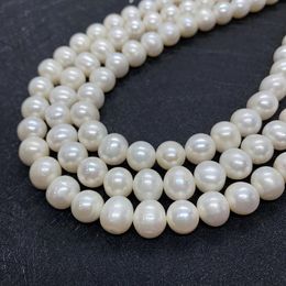 Pulseras Cuentas de perlas de agua dulce 100% naturales Grado Aa Cuentas de 1012 mm para hacer joyas DIY Pulsera Pendientes Collar Perlas sueltas perforadoras