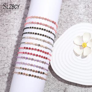 Bracelets 12 pièces Boho coloré pierres naturelles perles Bracelets fabrication à la main tissé corde chaîne amis amoureux bijoux accessoires en gros