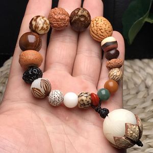 Armbanden 18 kinderen met multi -schat bodhi originele zaad Boeddha kralen armband voor mannen en vrouwen