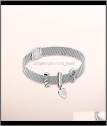 Bracelets 925 Sterling Sier Rose Logo Reflection Crown Clip Eternal Charm for Style Bracelet Juego rvlem Btzuj24123532992248
