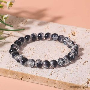 Bracelets perles noires hommes 2023 nouvelle tendance rose résine perle réglable Bracelet pour femmes bijoux cadeau R230804
