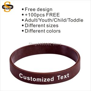 Pulseras Compre 800 y obtenga 900 piezas Cinta de 12 mm Pulsera de silicona de goma Pulseras de cinta para concientización sobre el cáncer de mama Cinta tallada Bandas de mano