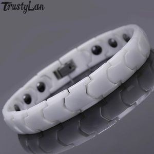 Armbanden Keramische Paar Armbanden Voor Liefhebbers Vrouwen Gezondheidszorg Energie Magnetische Mannen Armband Man Vrouw Beste Vrienden Geschenken Heren Sieraden