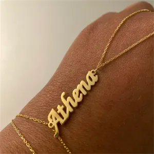 Armbanden Aangepaste naam Handketting Naamring Gepersonaliseerde Boheemse Handketting Roestvrij stalen sieraden Cadeau Verjaardag Bruidsmeisje voor haar