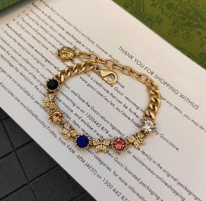 Armbanden ontwerper sieraden accessoires klassiekers stijl ingelegde diamanten ketting armband armband armband brackiles staal zeehond bronzen geometrie vlinder polsbandje