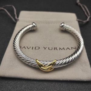 Armbanden Designer Sieraden Bangle David Yurma X 7mm Bracelet voor vrouwen Hoogwaardige herenarmband Designer Station Cable Cross Collection Dy 615