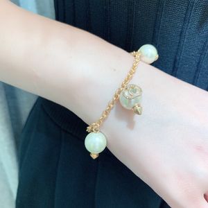 Armbanden designer parel franje G Kristal Armbanden gemaakt van oud goud metaal, prachtige armbanden met rondgeweven stiksels prachtige klassieke sieraden!