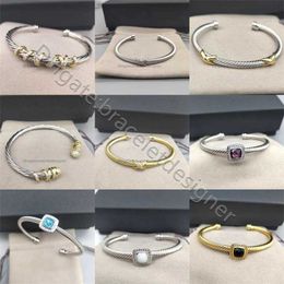 Bracelets Diamond Bangle Gold 4 mm de 18 km de gruesos Cable Gold Bracelet lujoso amor hip hop joya de diseño de lujo joya cjeweler brazaletes