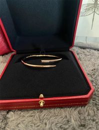 Bracelets Fashion Bangle Unisexe Designer Cartier Bracelet 316L Bijoux en or plaqué en acier inoxydable cadeau de la Saint-Valentin