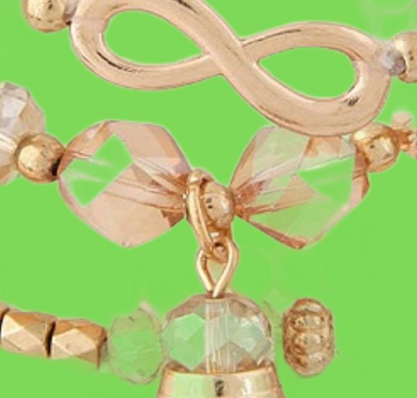 Bracelets pour femme Bijoux lunettes pierre perles Bracelets Bracelets or une Direction multicouche élastique charme Pulsera GC1775105868