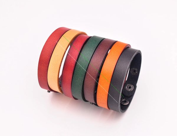 Bracelets G88 7 pièces, vente en gros, Cool, qualité supérieure, en cuir, à enveloppe unique, manchette, unisexe, cadeau d'amitié pour hommes