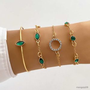 Bracelets Bracelet vert géométrique Green pour femmes Couleur Chaîne de mode Bijoux de mode R230614