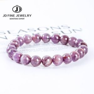 Armbanden jd echte natuurlijke auralite 23 kwarts armbanden vrouwen mannen hoge kwaliteit ronde kristal reiki genezing streng bangle charme pols