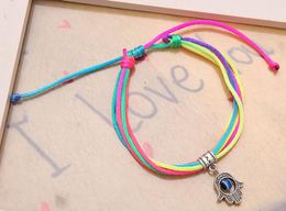 Bracelets enfants cadeau Charme Fatima bijoux à la main Blue Eye Pendentif Bracelet d'amitié