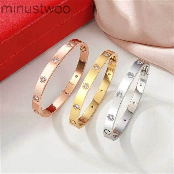 Pulseras Carta Brazalete Pulsera Tornillo Titanio Acero Brazalete Tornillos Brazaletes Para Mujeres Diseñadores de lujo Destornillador Pulseras de diseño Joyería para hombreQ1 7JZO