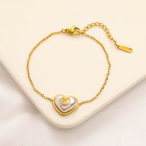 Bracelets Link Chains Designer en acier inoxydable Pendante Chaîne Womens Gift Pared Letter Bijoux Accessoires R2024 Love