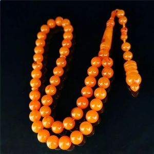 Bracelets musulman tasbih prière Tesbih résine orange amber mi misbaha bijou arabe bijoux mistbaha sibha rosary perle
