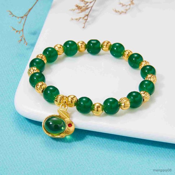 Bracelets Nouveau À La Mode Résine Lapin Réglable Perlé Bracelet Pour Femmes Mignon Zodiaque Chinois Bijoux Cadeaux D'anniversaire R230614