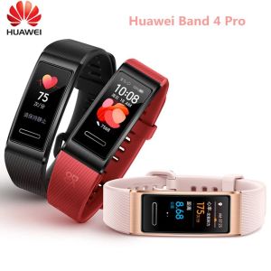 Armbanden originele Huawei Band 4 Pro GPS Smart Band 0,95 'Kleurrijke wijzerplaat Spo2 Blood Oxygen Proactieve gezondheid Monitoring Sportarmbanden