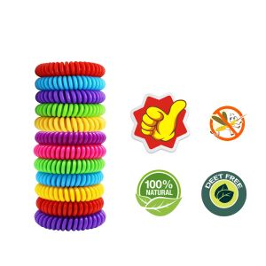 Bracelets antiparasitaire Protection contre les insectes pour adultes enfants extérieur Anti moustique bracelet anti-moustique bracelet anti-moustique