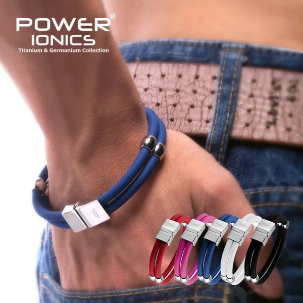 Pulseras Power Ionics Nuevo Titanio Magnético Doble Estilo Deporte Moda Pulsera Pulsera Envío Gratis