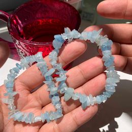 Armbanden pucce de cristal giet vullen armband verlengbaar en pierre d'nergie de gurison giet femme pierre de cristal bleu aigue-marine
