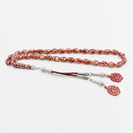 Bracelets Coquillage rouge Tasbih 2021 produit de mode musulman Kazaz Gland Eid cadeau 33 perles de prière bracelet islamique misbaha bijoux turcs
