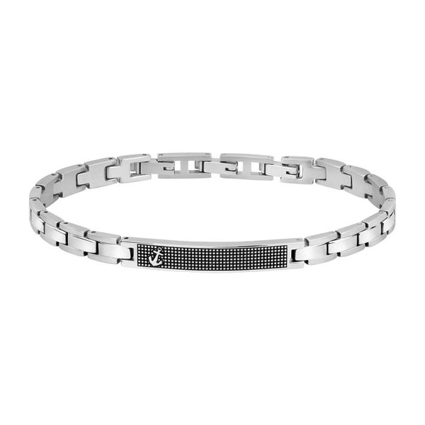 Bracelets Runda Bracelet pour hommes en acier inoxydable avec bracelets motif ancre taille réglable 22 cm Bracelet de mode marque de luxe hommes