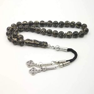 Bracelets Tasbih coquille noire mâle musulman chapelet de haute qualité Ramadan perles de prière musulmanes 33 tespih islam bracelet de bijoux pour homme