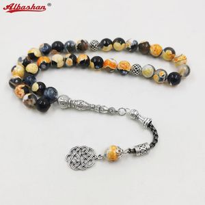 Armbanden Tasbih Mannen zwarte agaat steen moslim gebed kralen armband Turkse misbaha edelsteen accessoires Eid cadeau Adha islamitische rozenkrans