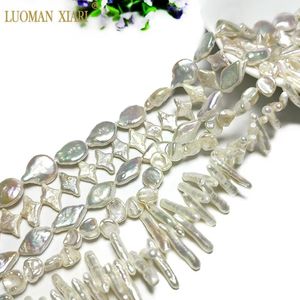 Bracelets en gros Aaa 100% perle baroque d'eau douce naturelle perles en vrac irrégulières pour la fabrication de bijoux bracelet à bricoler soi-même collier boucles d'oreilles