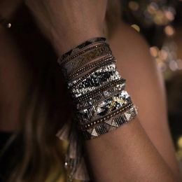 Bracelets ZHONGVI Ensemble de Bracelets de Plage Miyuki Bracelet de Perles de Rocaille Femmes Cadeau Bijoux d'inspiration Mexicaine Pulseras Bijoux tissés à la Main