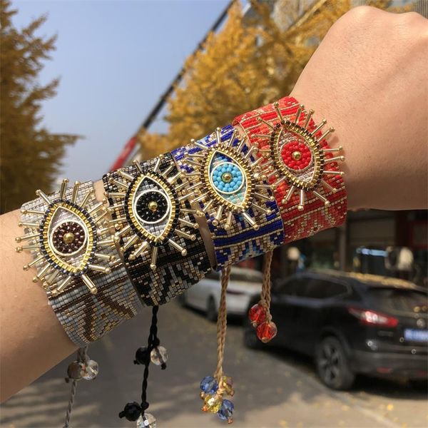 Bracelets ZHONGVI Bracelet mauvais œil pour meilleur ami à la mode Miyuki bijoux chanceux Pulseras Mujer Moda Bracelets uniques pour femme en gros