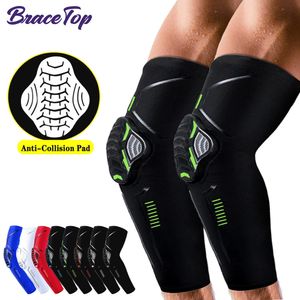 BraceTop 1 paire sport Anticollision coudières Compression bras manches protecteur basket Football cyclisme genou soutien garde 240130