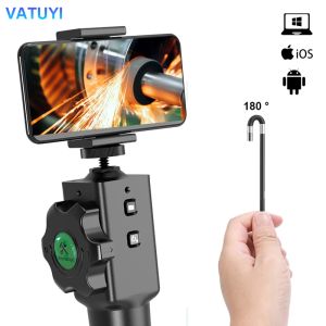 Bracets 2023 NOUVEAU plus récent Caméra d'endoscope de direction 180 ° IP67 avec appareil photo 1080p Caméra 1080p pour l'iPhone Android Light