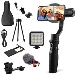 Beugels 3 Axis Gimbal Handheld Stabilisator Actie Camera Holder Anti Shake Video Record Smartphone Holder, telefoonvideo -opname