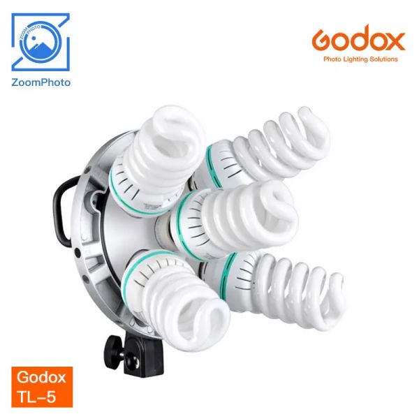 Soportes Godox TL5 TriColor portalámparas cabezal de luz MultiHolder E27 lámpara de iluminación para 5 bombillas E27