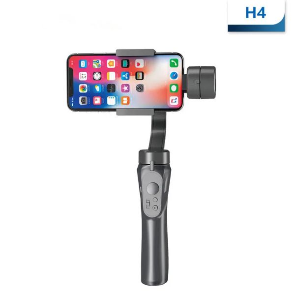 Bracets Handheld Handhed H4 3 axe stabilisateur de cardan-stabilisateur AntiShip Smartphone Stabilisateur pour appareil photo de téléphone portable pour Vlogging Live Broadcast