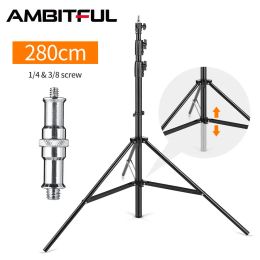 Supports Support télescopique amélioré pour éclairage de studio vidéo à coussin d'air robuste de 2,8 mètres / 9 pieds au milieu plus stable